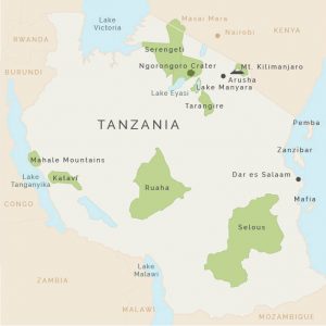 Southern Tanzania Map