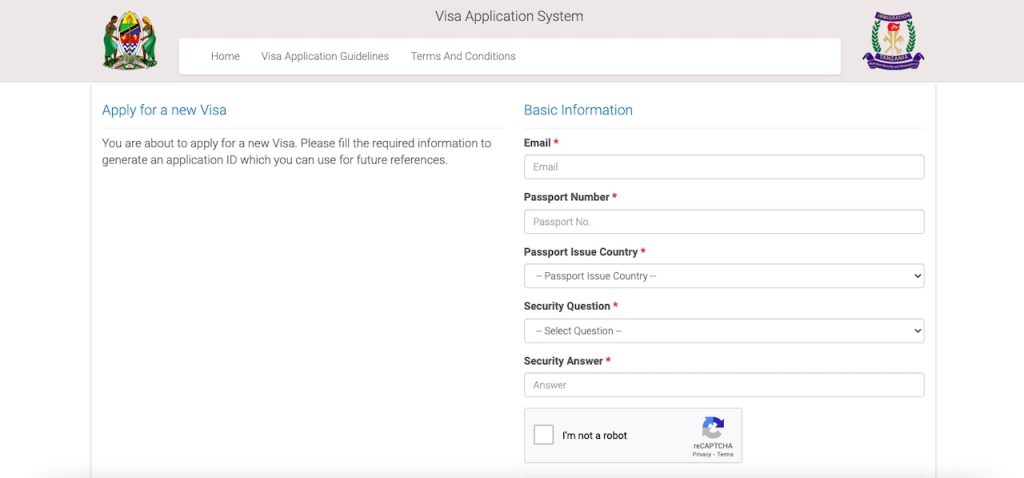Tanzania-E-visa-process-guide